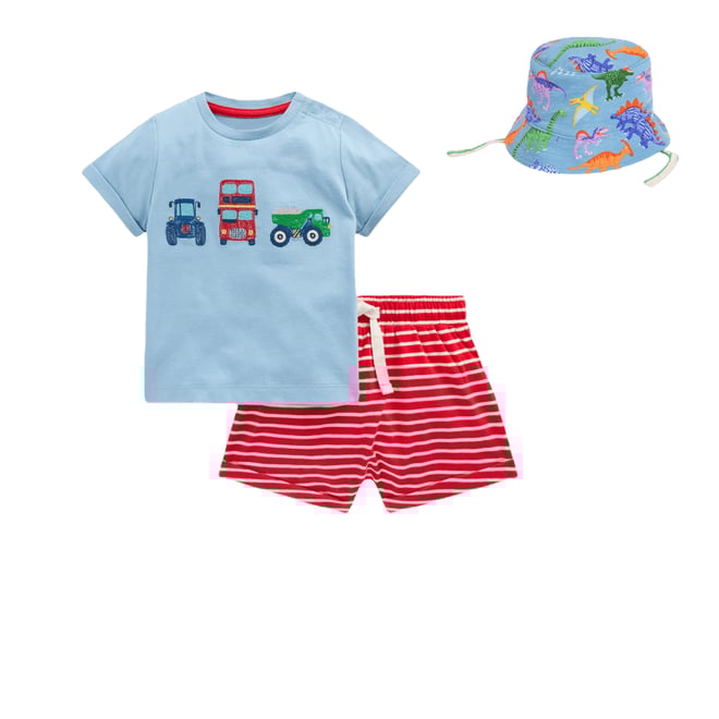 3rd bundle featuring 1 items which compliment Superstitch Jersey Short Set-Blue Transport Set