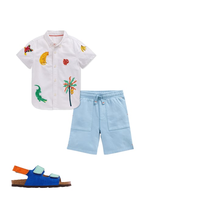 1st bundle featuring 2 items which compliment Garment Dye Shorts-Glacier Blue