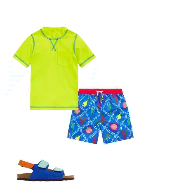 3rd bundle featuring 2 items which compliment Short Sleeve Rash Vest-Acid Yellow