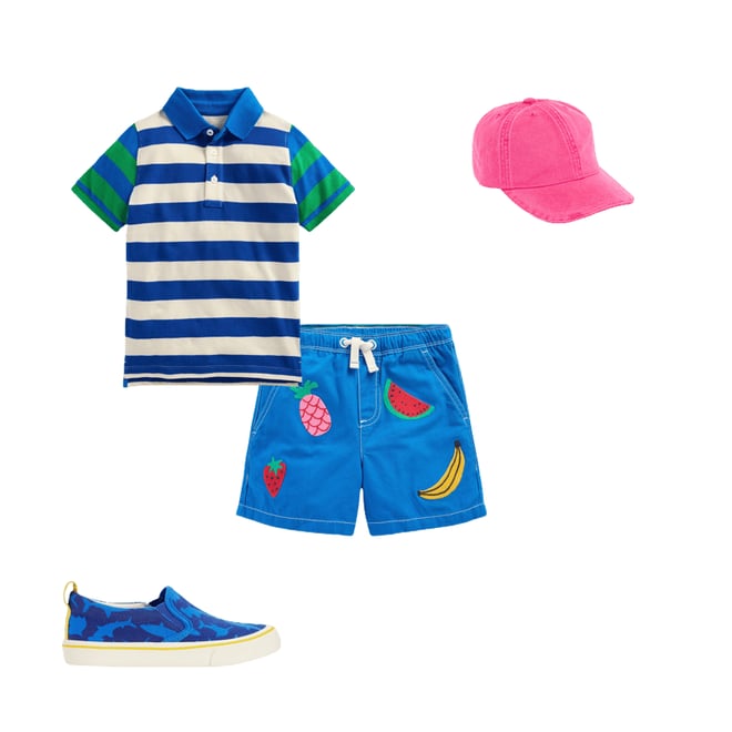 2nd bundle featuring 3 items which compliment Pull-On Cotton Shorts, Fruit Embroidery