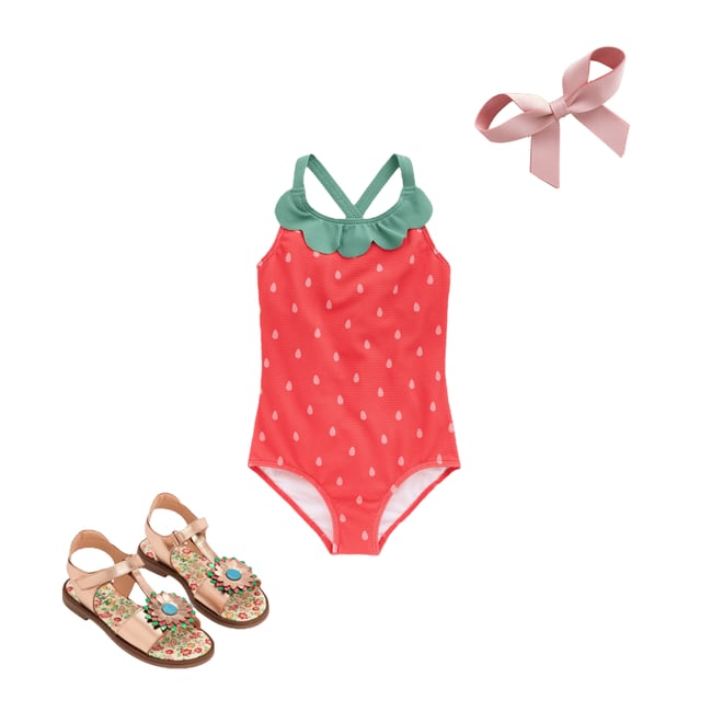 4th bundle featuring 2 items which compliment Fun Leather Sandals-Gold Metallic Flower
