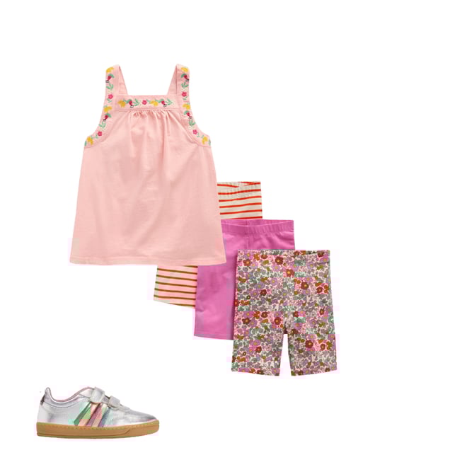 2nd bundle featuring 2 items which compliment Embroidered Sleeveless Top-Chalk Pink