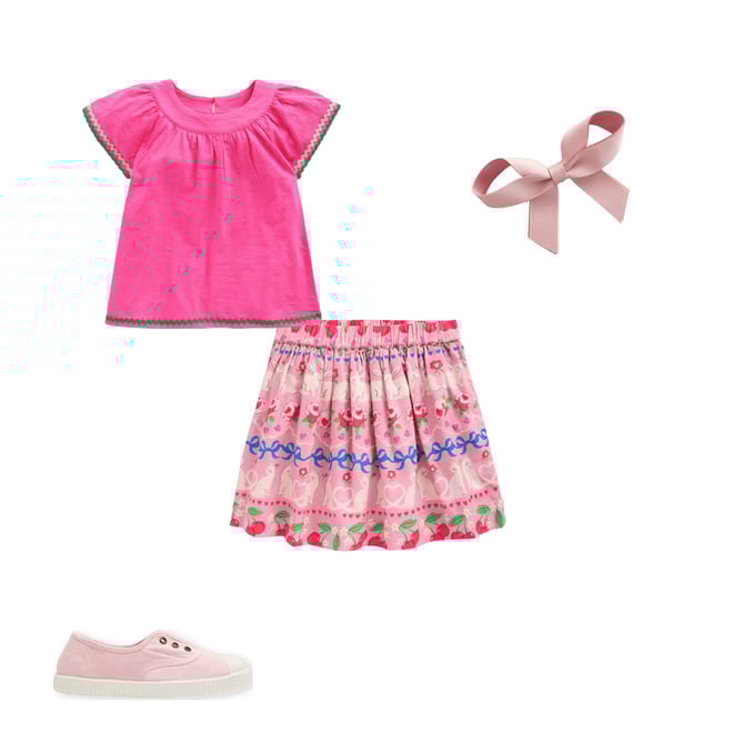 2nd bundle featuring 3 items which compliment Trim Detail Pretty Top-Sorbet Pink