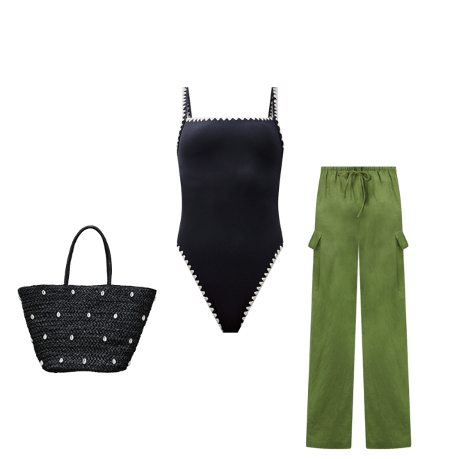 Product | Nadia One Piece Swimsuit - Black-Cream