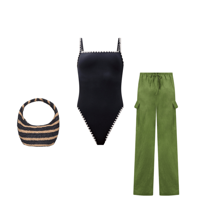 Product | Nadia One Piece Swimsuit - Black-Cream