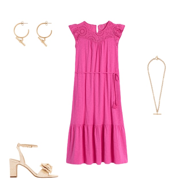 4th bundle featuring 3 items which compliment Juliet Broderie Midi Dress-Tickled Pink