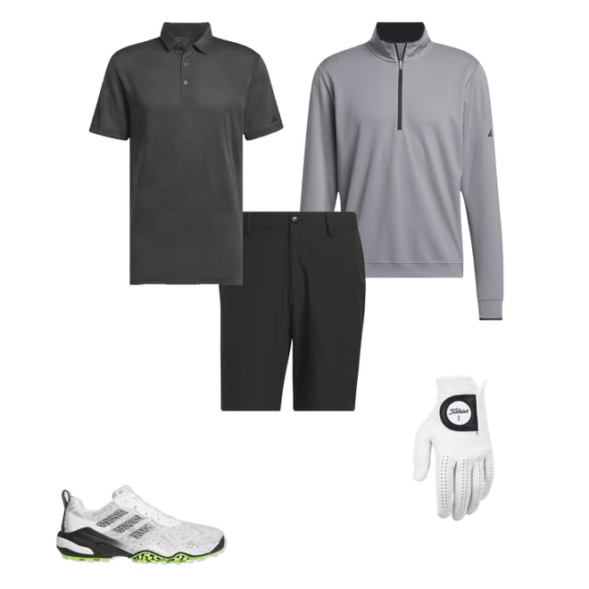 adidas Codechaos 25 Golf Shoes - Cloud White/Core Black/Lucid Lemon