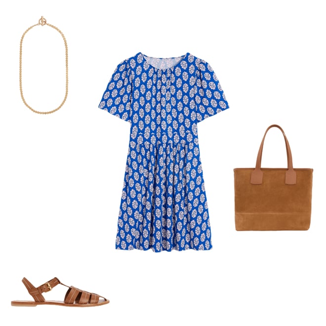 3rd bundle featuring 3 items which compliment Louisa Short Jersey Dress-Gallery Blue, Posy Stamp