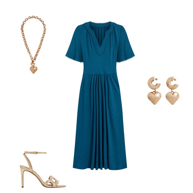 4th bundle featuring 3 items which compliment Maddie Trim Jersey Dress-Harbour Blue