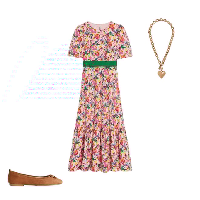 3rd bundle featuring 2 items which compliment Grosgrain Waist Dress-Multi, Wildflower Trail