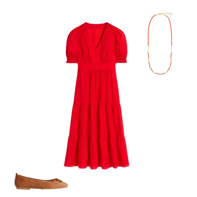 4th bundle featuring 2 items which compliment Anna Linen Tiered Midi Dress