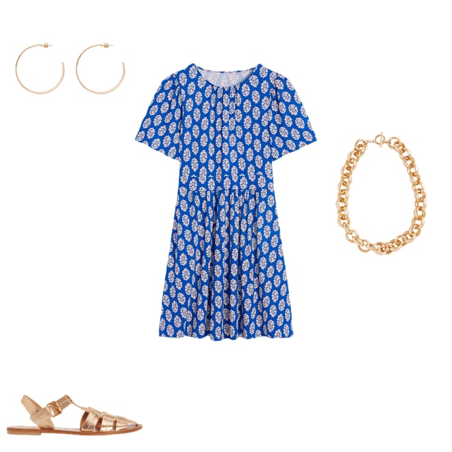 1st bundle featuring 3 items which compliment Louisa Short Jersey Dress-Gallery Blue, Posy Stamp