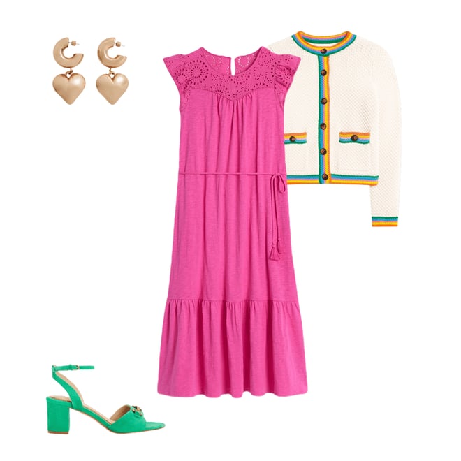 2nd bundle featuring 3 items which compliment Juliet Broderie Midi Dress-Tickled Pink