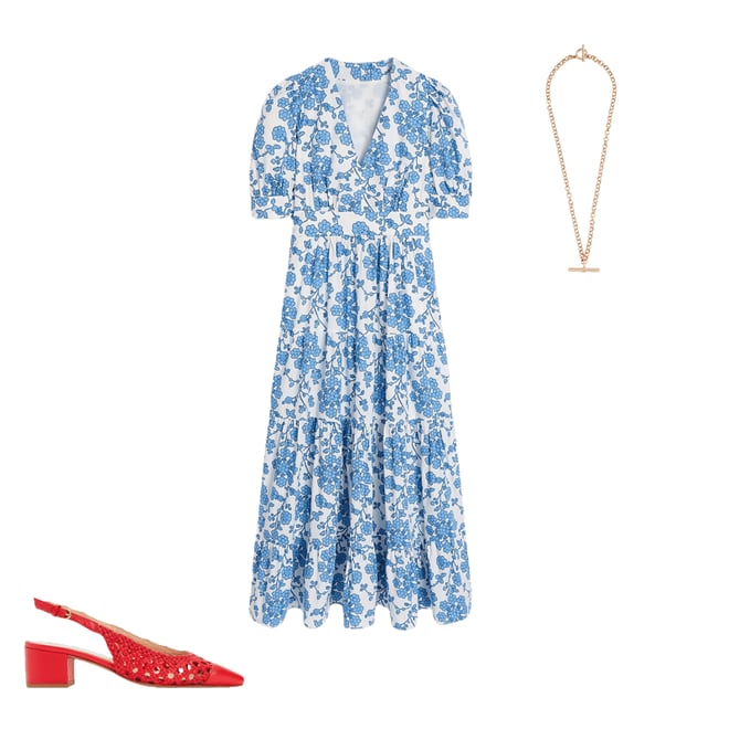 6th bundle featuring 2 items which compliment Bella Puff Sleeve Maxi Dress-Ivory, Trailing Yarrow