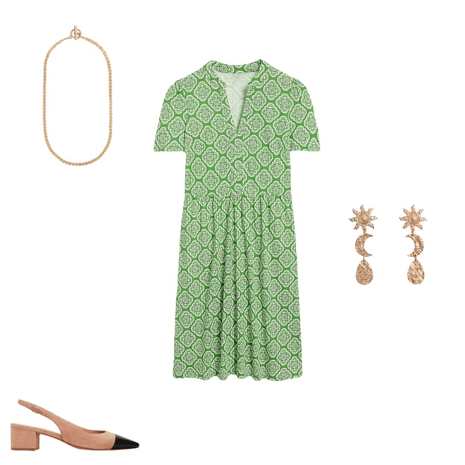 6th bundle featuring 3 items which compliment Naomi Short Sleeve Dress-Paradise Green, Botanic Blush