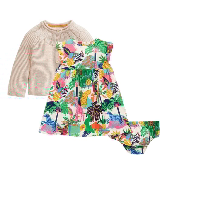 2nd bundle featuring 1 items which compliment Jersey Frill Sleeve Dress, Coconut Milk Multi Jungle