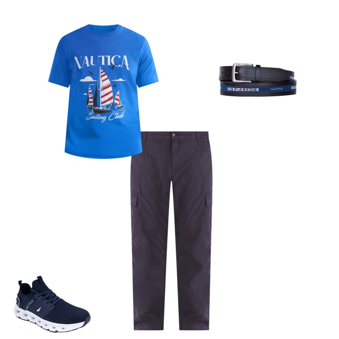 Big & Tall Sailing Club Graphic T-Shirt