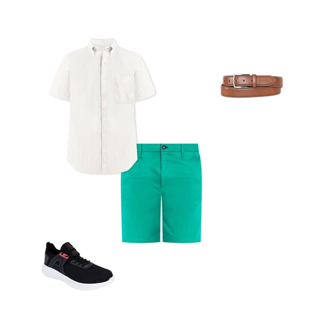 Big & Tall Oxford Striped Short-Sleeve Shirt