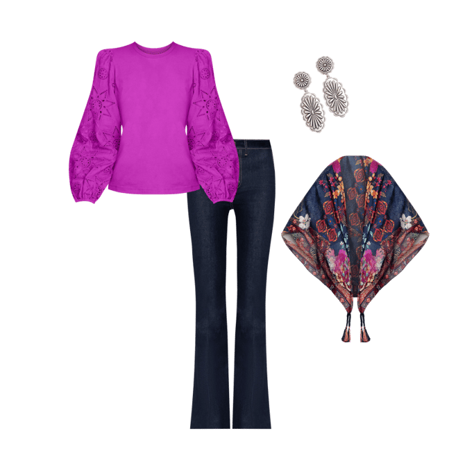 DREAMER BLU SILK SCARF