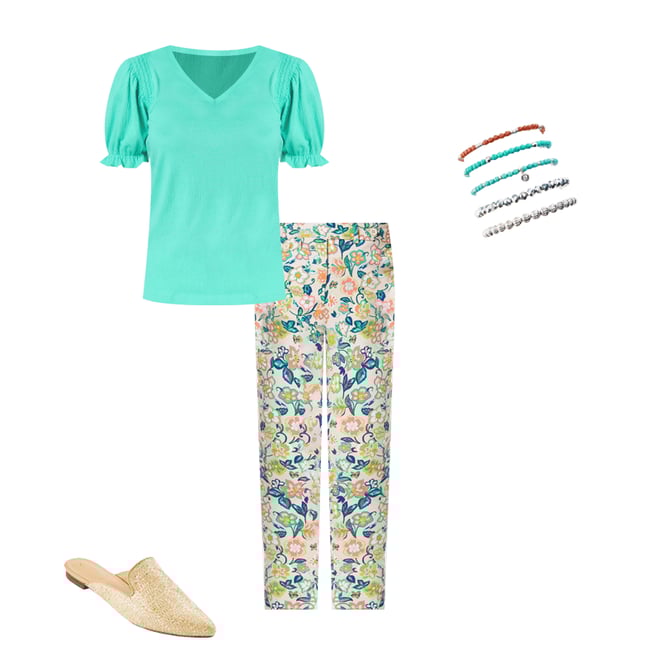  Cato Fashions | Cato Tropical Floral Ankle Pants