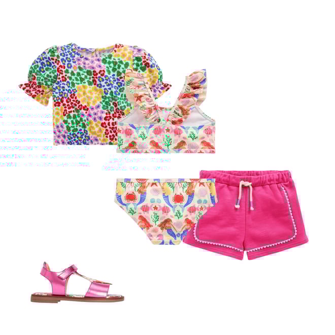 3rd bundle featuring 3 items which compliment Frill Strap Bikini-Ivory Mermaid