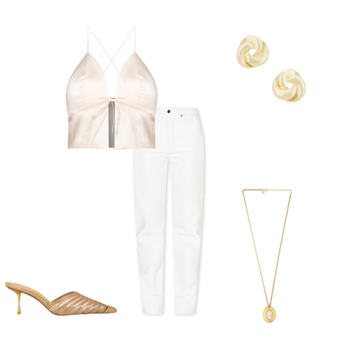 1st bundle featuring 4 items which compliment Isla Satin Top