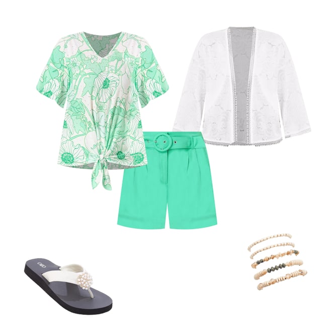 Cato Fashions | Cato Belted Twill Shorts