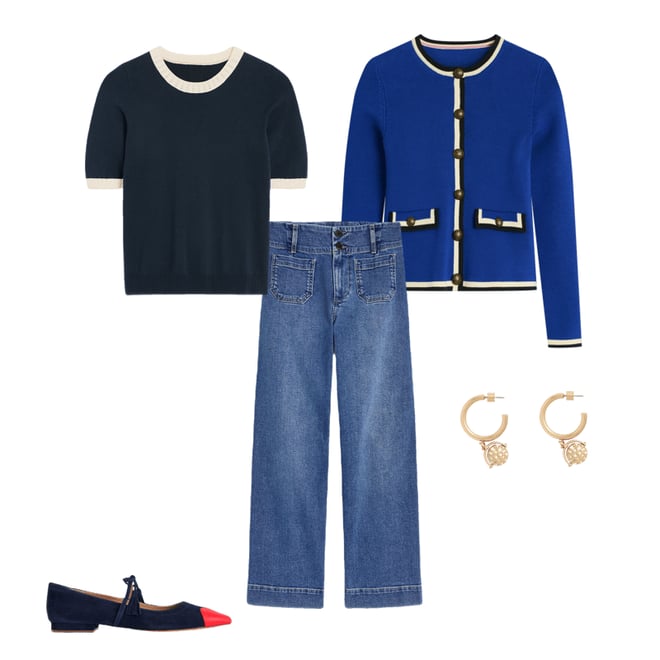 3rd bundle featuring 4 items which compliment Primrose Patch Pocket Jeans-Light Vintage