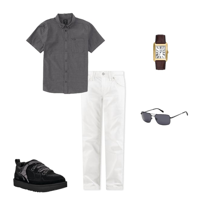 RVCA Short Sleeve That'll Do Dobby Shirt | Dillard's