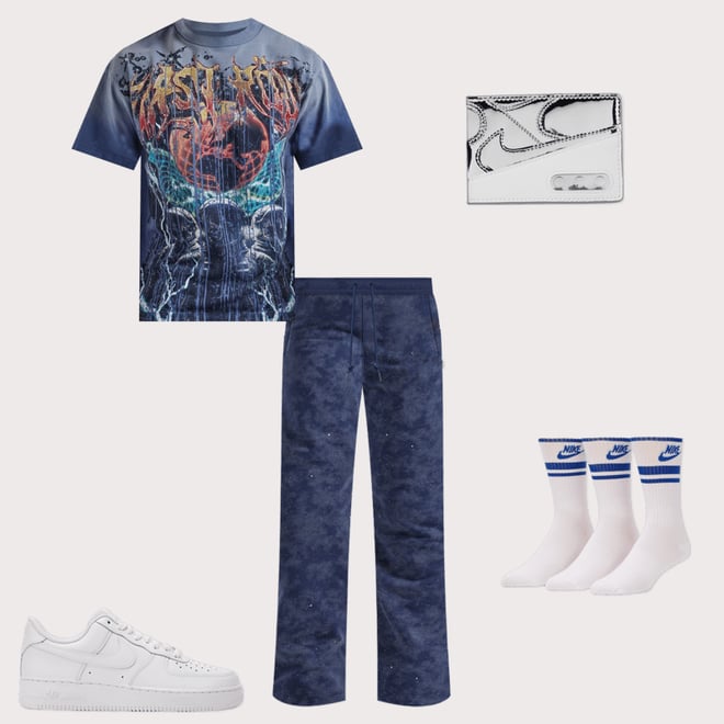 First Row DEPT Rhinestone Tee