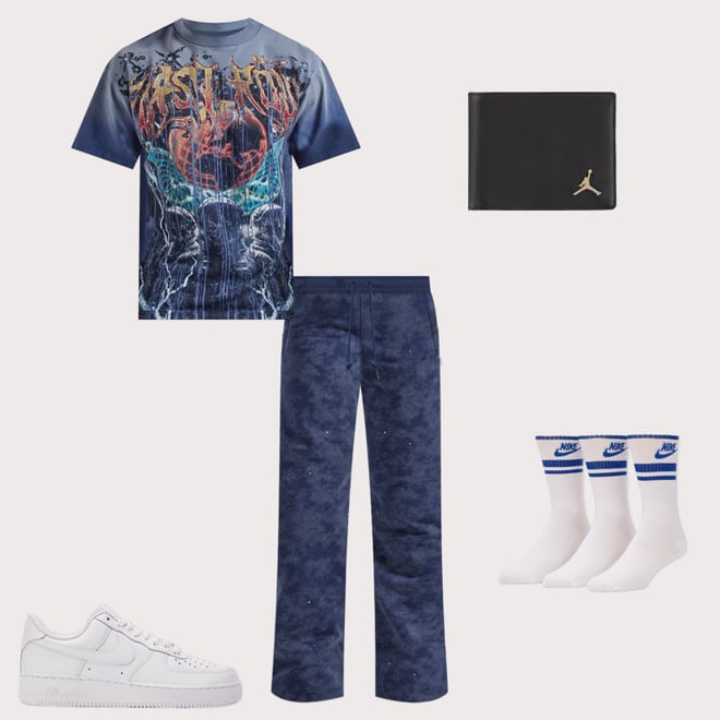 First Row DEPT Rhinestone Tee