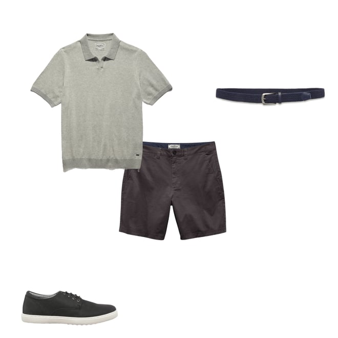3rd bundle featuring 3 items which compliment  Memphis Stretch Shorts - Charcoal