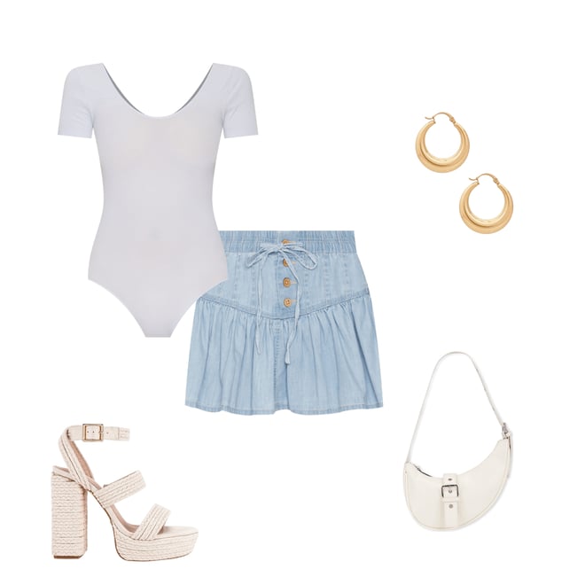 2nd bundle featuring 4 items which compliment Ballet Cap Sleeve Bodysuit
