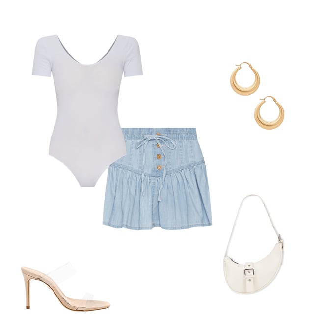 3rd bundle featuring 4 items which compliment Ballet Cap Sleeve Bodysuit