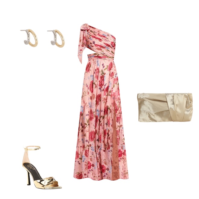 【Mac Duggal】カットアウトワンショルダールーシュバックガウン Mac Duggal One-Shoulder Cut-Out Gown | Saks Fifth Avenue