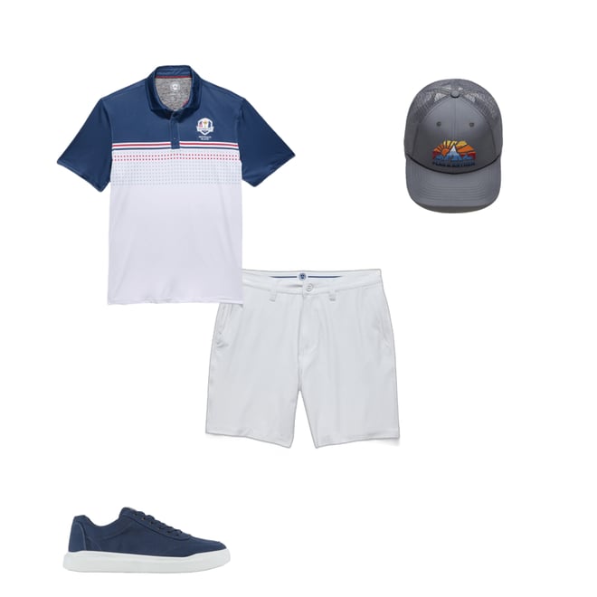3rd bundle featuring 3 items which compliment  Pivot Performance Shorts - 8" Inseam - Light Grey