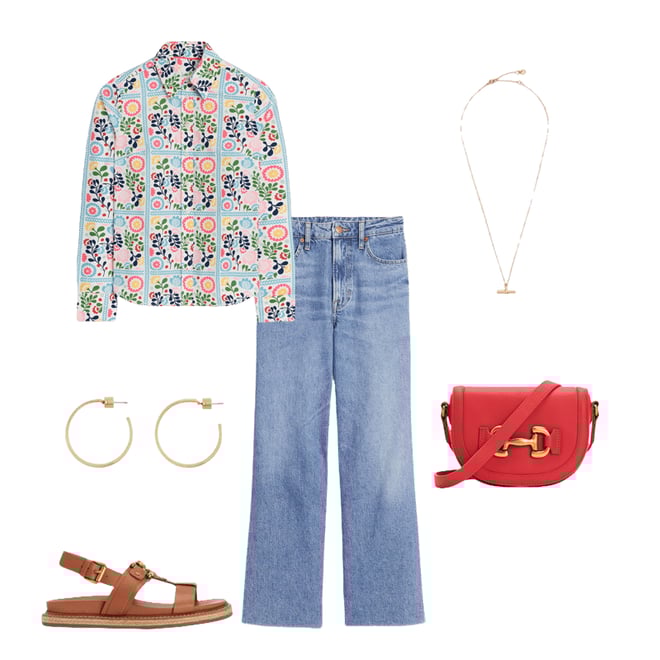 3rd bundle featuring 5 items which compliment Sienna Cotton Shirt-Multi, Vine Tile