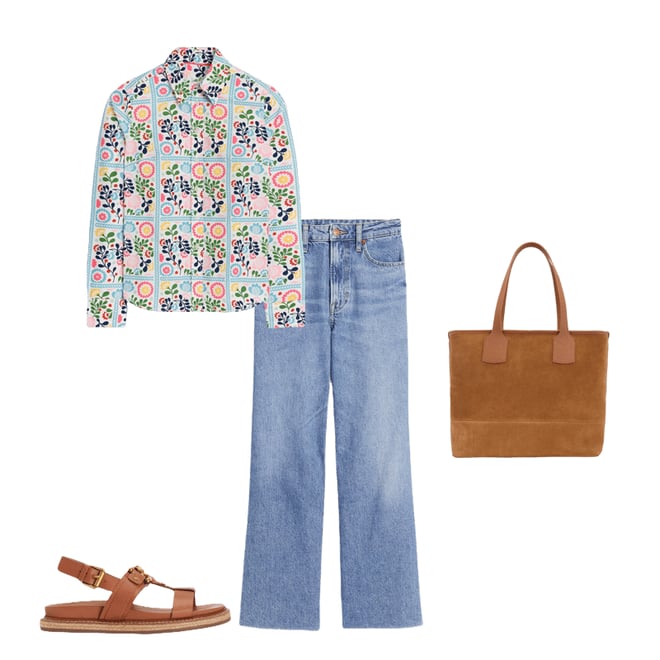2nd bundle featuring 3 items which compliment Sienna Cotton Shirt-Multi, Vine Tile
