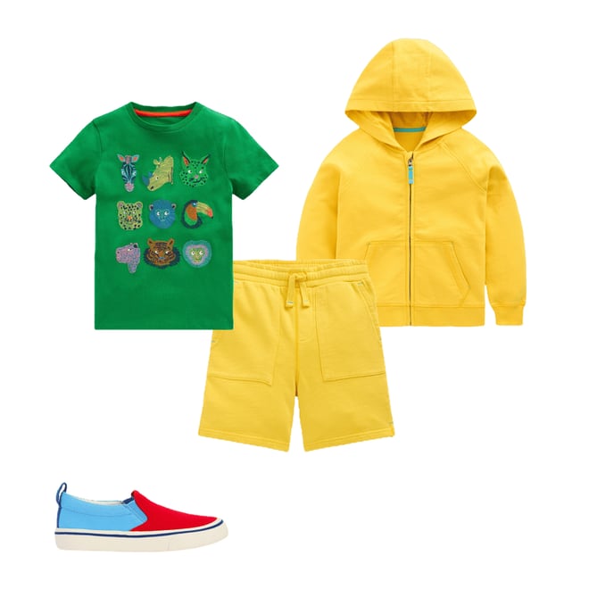 4th bundle featuring 3 items which compliment Garment Dye Shorts-Pineapple Yellow