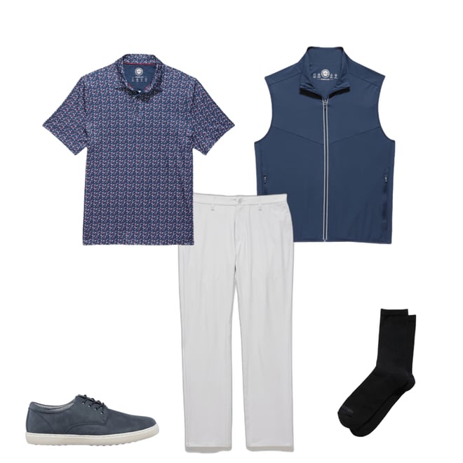 2nd bundle featuring 4 items which compliment  Mvp Higgins Americana Floral Print Polo Shirt - Navy Americana Floral