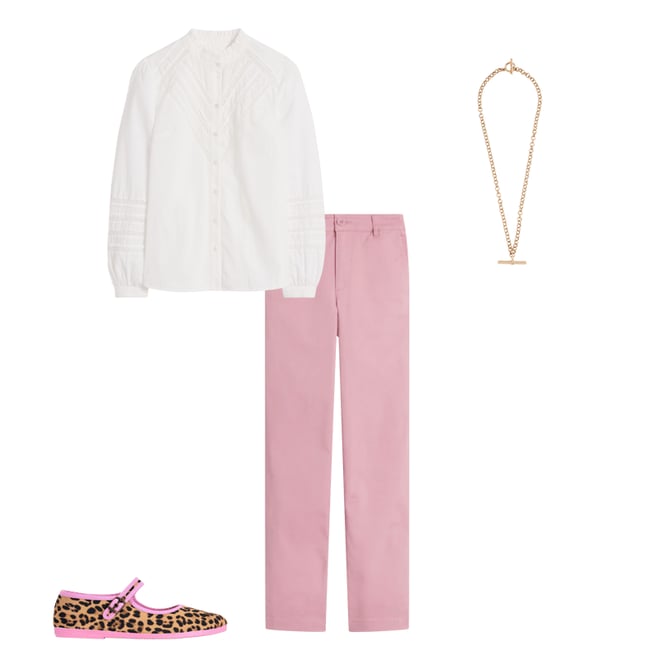 6th bundle featuring 3 items which compliment Barnsbury Chino Pants-Almond Pink