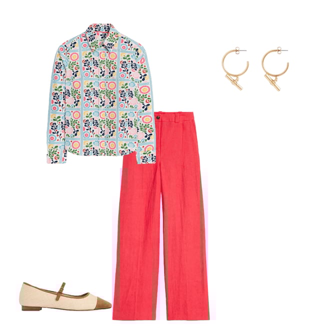 4th bundle featuring 3 items which compliment Sienna Cotton Shirt-Multi, Vine Tile