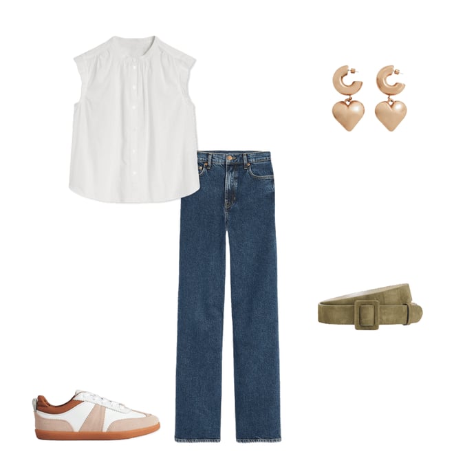 5th bundle featuring 4 items which compliment Suede Skinny Buckle Belt-Deep Olive