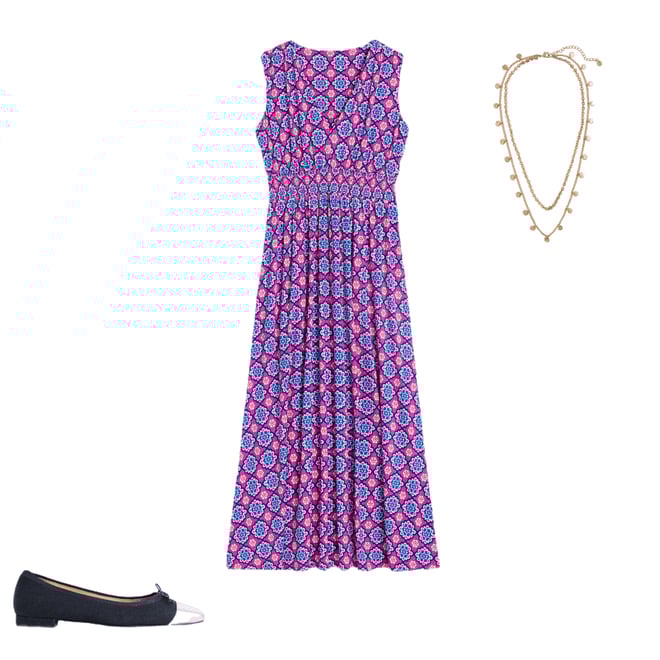 2nd bundle featuring 2 items which compliment Paloma Jersey Maxi Dress-Cosmos Pink, Bloom Geo