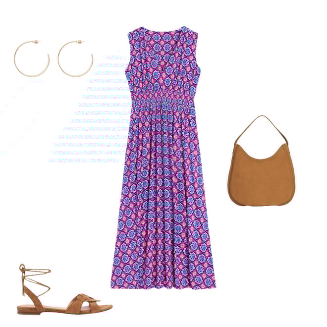 3rd bundle featuring 3 items which compliment Paloma Jersey Maxi Dress-Cosmos Pink, Bloom Geo