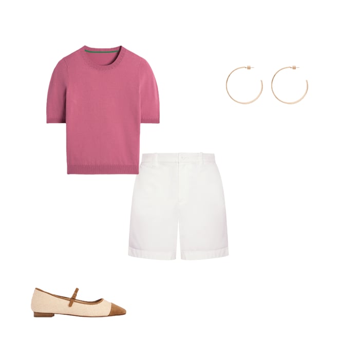 4th bundle featuring 3 items which compliment Barnsbury Chino Shorts-White