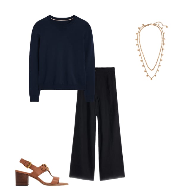2nd bundle featuring 3 items which compliment Emilia Cotton Crew Jumper-Navy