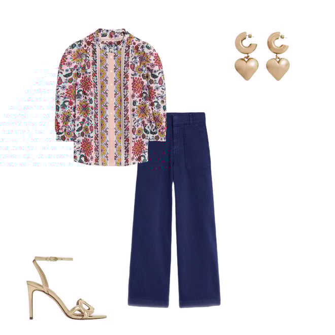 3rd bundle featuring 3 items which compliment Alicia Linen Top-Ivory Botanical Sprig