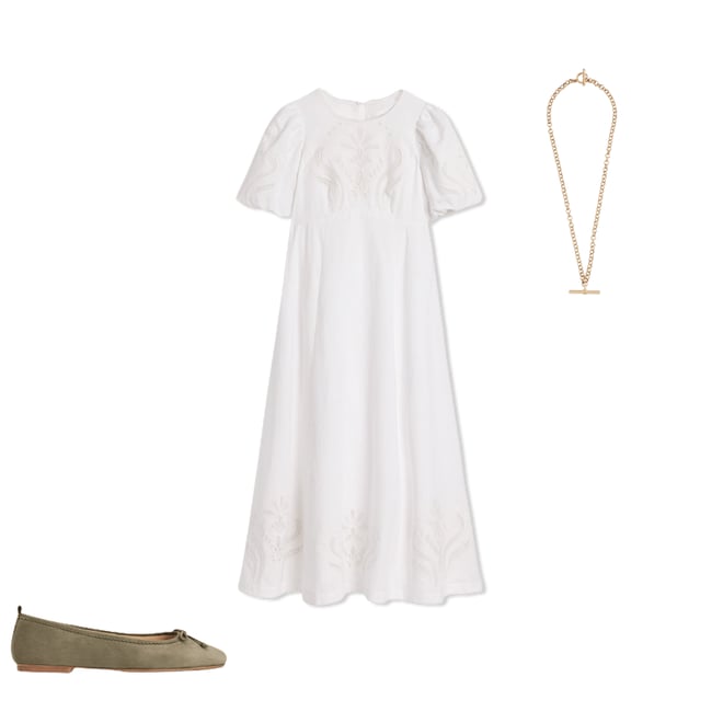 3rd bundle featuring 2 items which compliment Empire Broderie Tea Dress-White