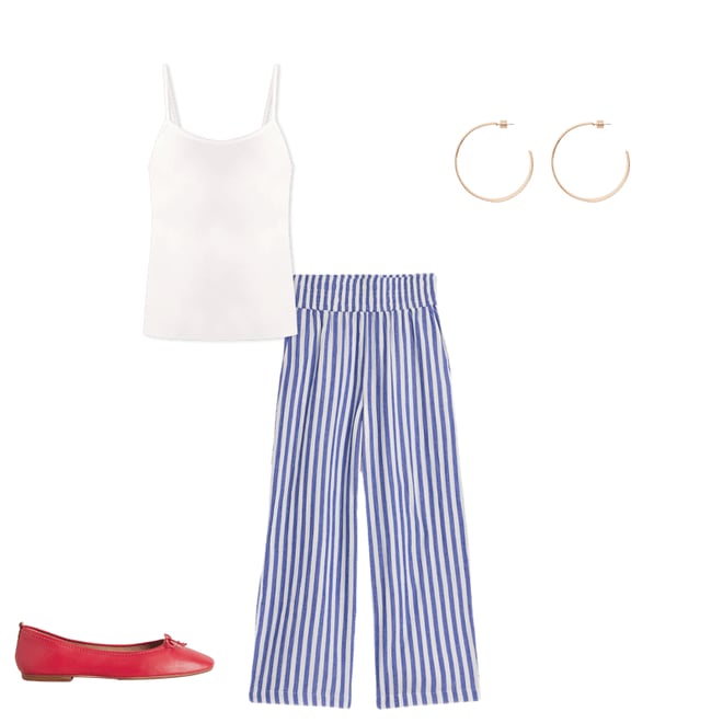 1st bundle featuring 3 items which compliment Plain Cami Top-White